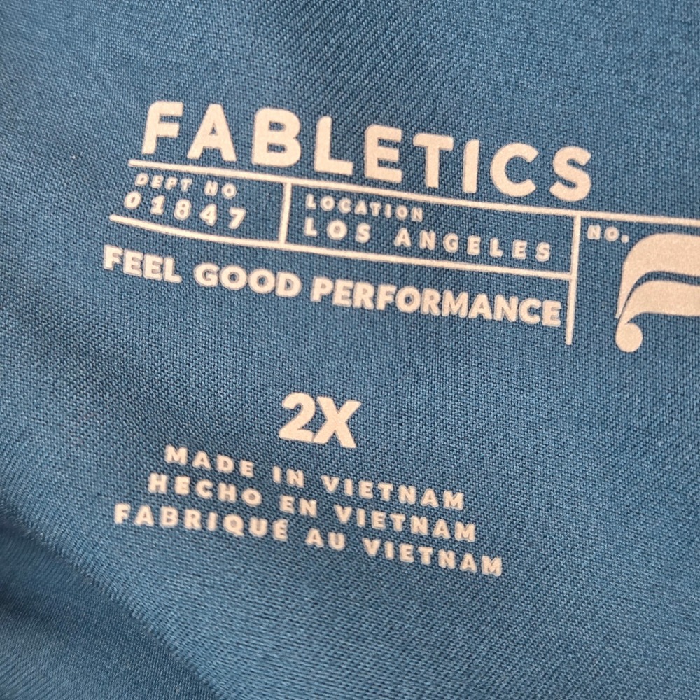 Fabletics All Shift Scrub Jogger Pants Mens 2X Caribbean Blue Medical dental Vet - Picture 4 of 9
